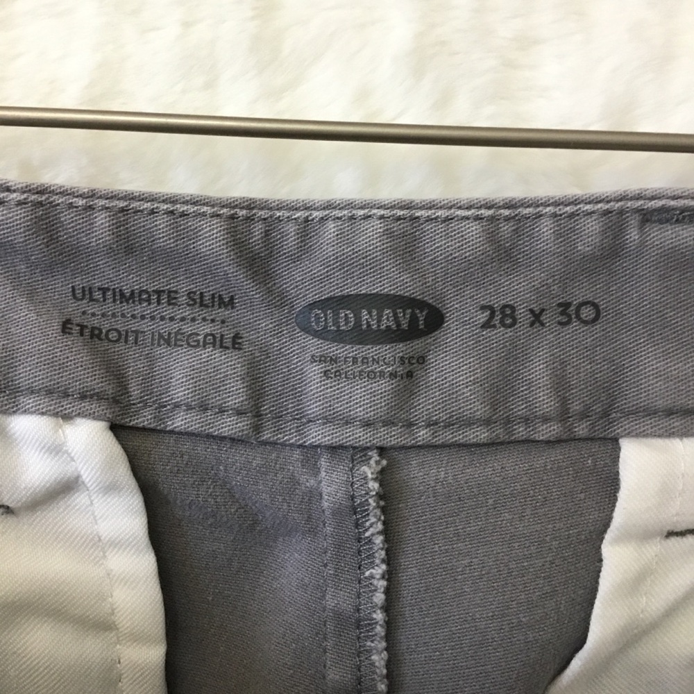 Old Navy Charcoal Gray Ultimate Slim Chino Pants - Picture 4 of 15